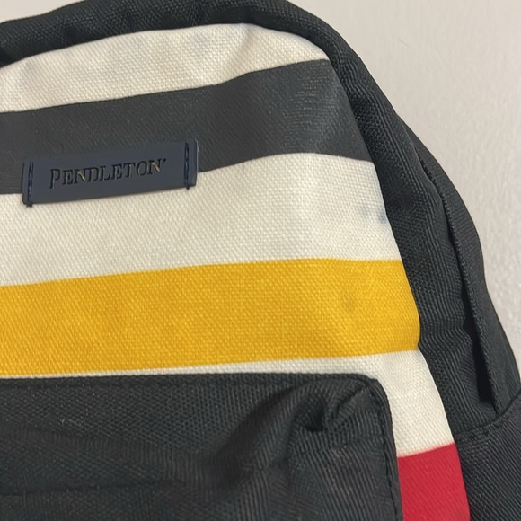 Pendleton Striped mini Backpack - Black, Yellow, Red, Green - Picture 4 of 8